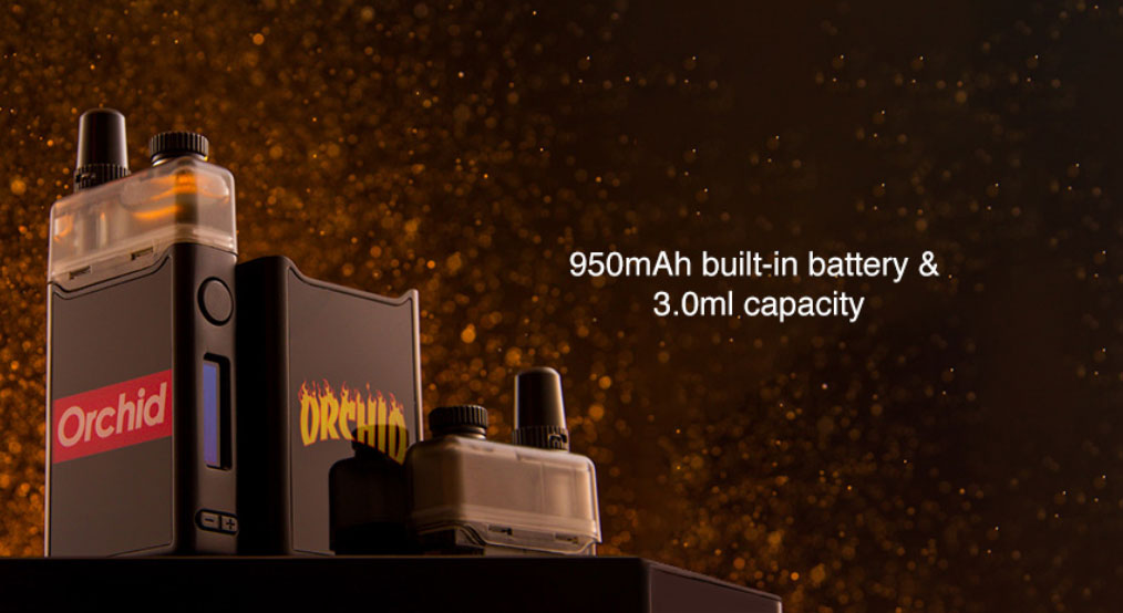 Kit IQS Pod 900mah 3ml par Orchid - Autonomie