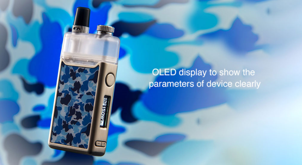 Kit IQS Pod 900mah 3ml par Orchid - Ecran OLED