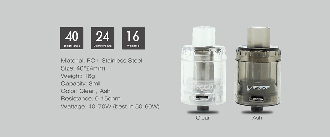 Preco Tank 3ml - Caractéristique