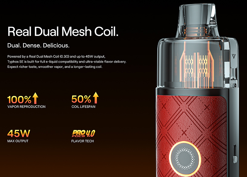 Kit Typhos SE - Uwell - Résistance Dual Mesh pour une vapeur dense