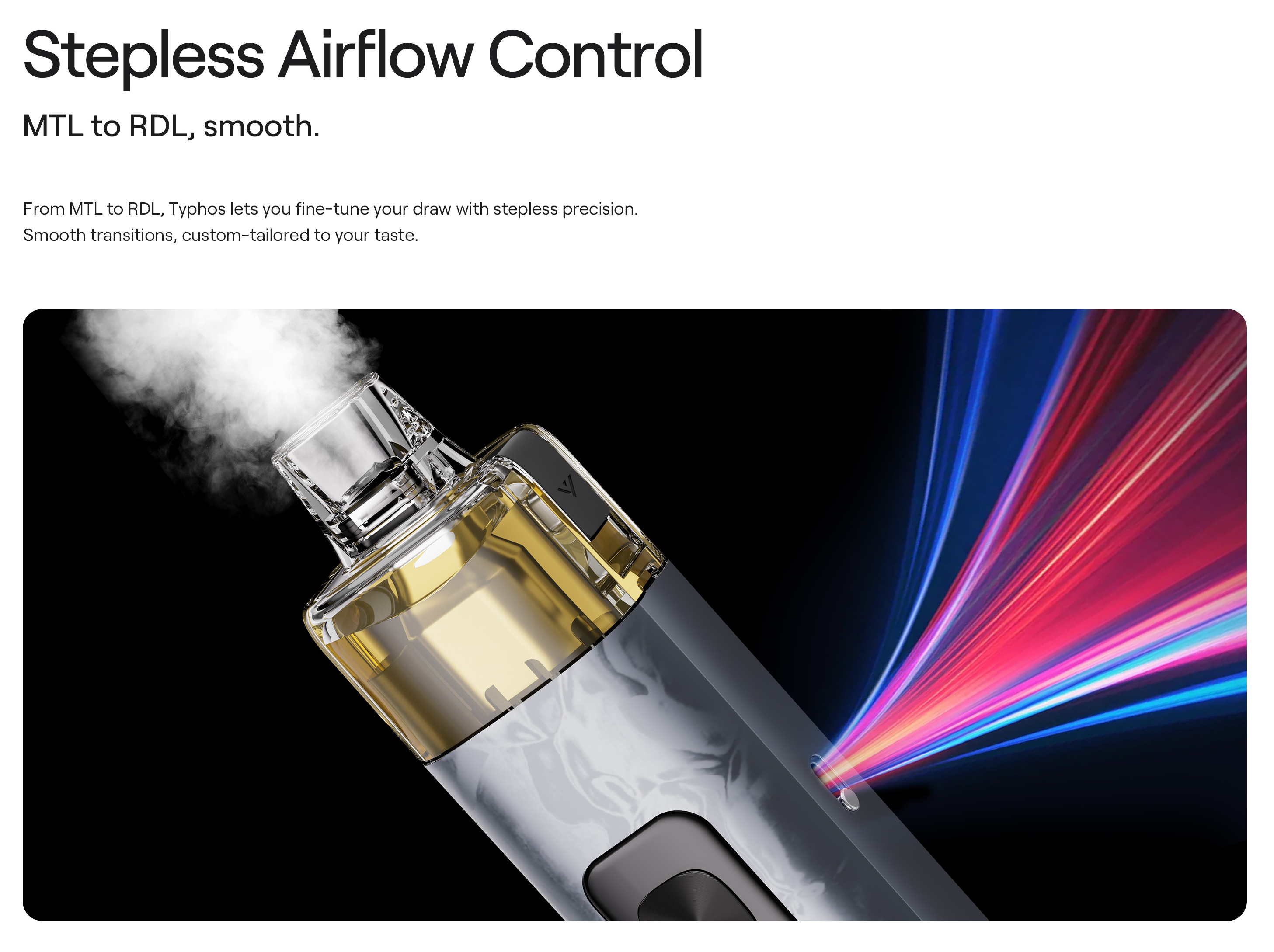 Kit Typhos MTL/RDL - Airflow réglable en continu – De MTL à RDL