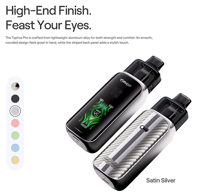 Kit Typhos Pro - Uwell - Finition haut de gamme et design raffiné