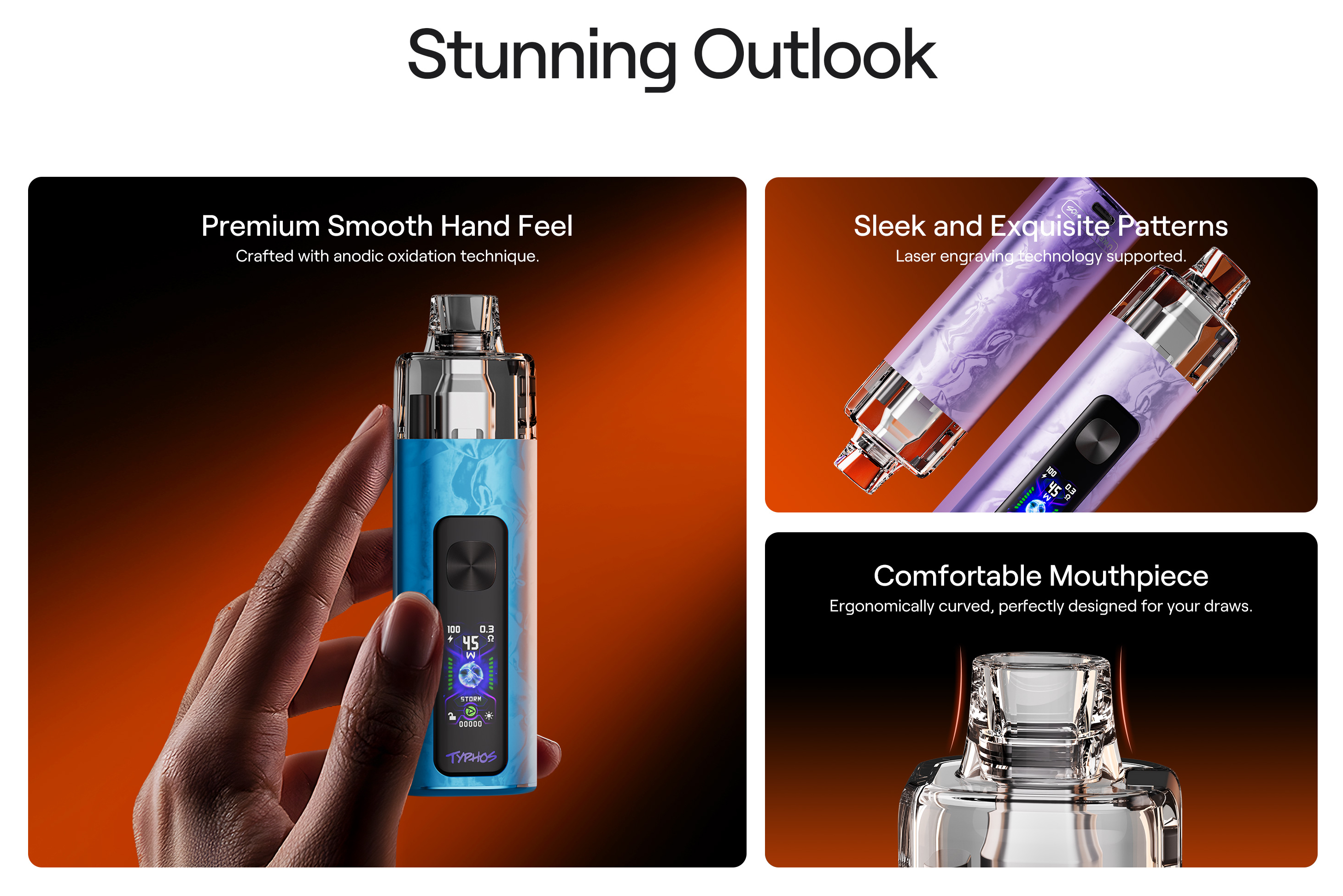 Kit Typhos MTL/RDL - Design exceptionnel – Finitions premium