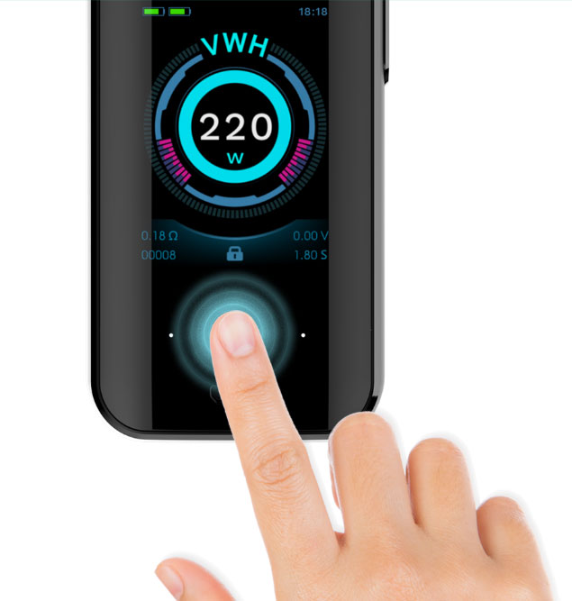 Box Luxe 220W Colors Touch Screen par Vaporesso - Ecran TouchScreen de 2 pouces