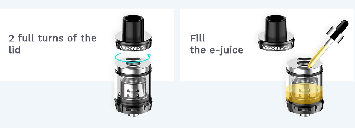Clearomiseur SKRR-S Mini 3.5ml - Remplissage
