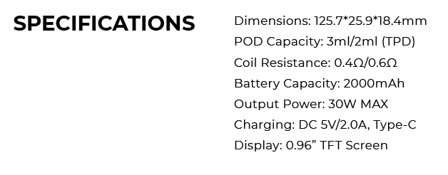 Kit Xros Pro 2 - Spécifications techniques du Xros Pro 2
