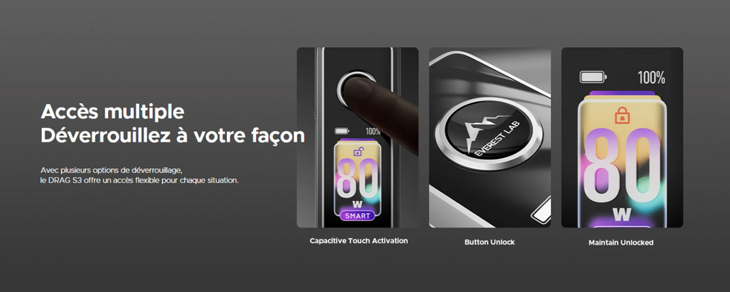 Kit Drag S3 - Voopoo - Accès Multiple