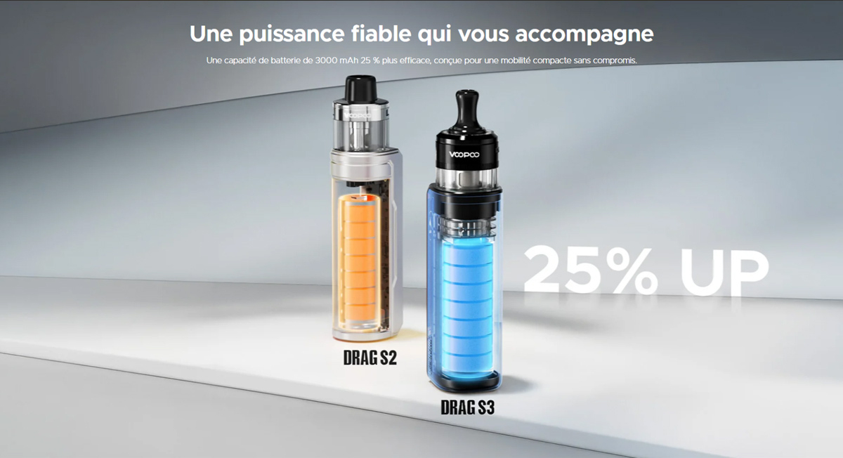 Kit Drag S3 - Voopoo - Plus de Puissance