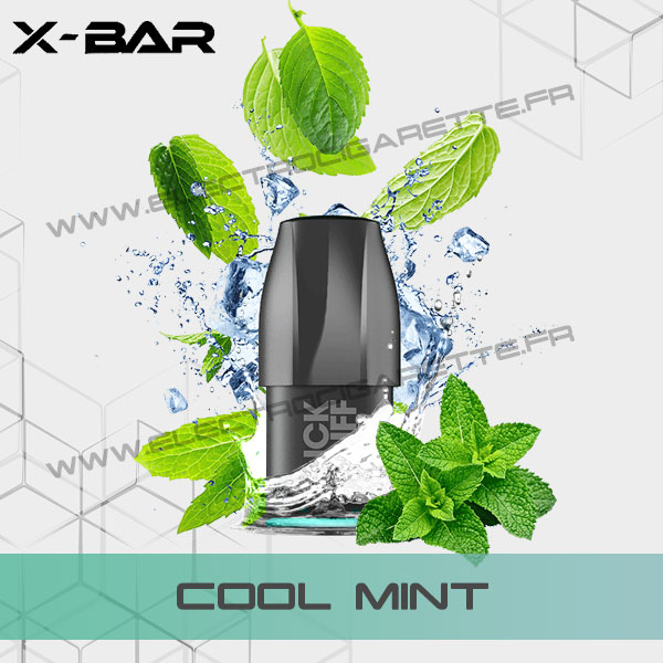 Cartouche Pod X-Bar Click Puff Cool Mint - Menthe Fraiche
