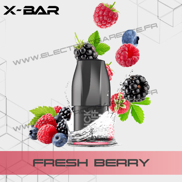 Cartouche Pod X-Bar Click Puff Fresh Berry - Fruits Rouges Frais