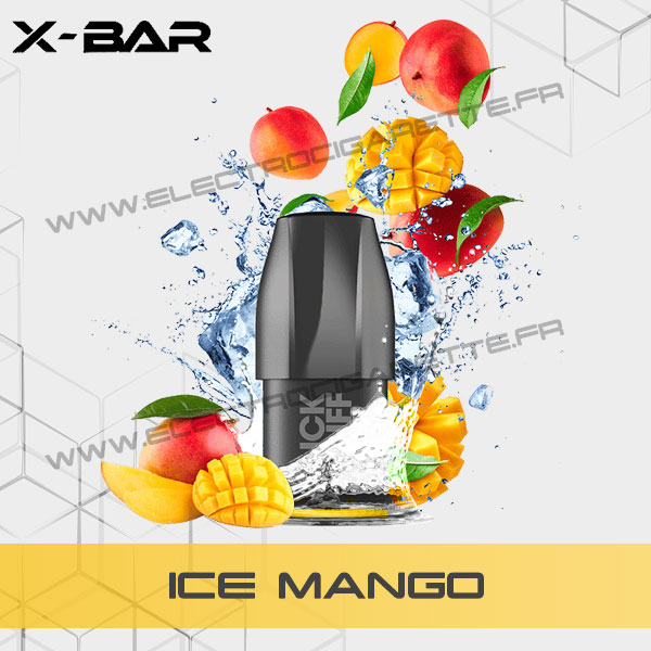 Cartouche Pod X-Bar Click Puff Ice Mango - Mangue Glacé