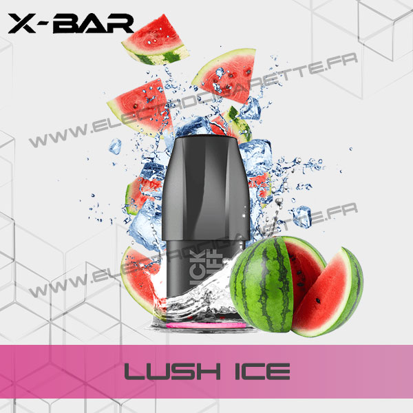 Cartouche Pod X-Bar Click Puff Lush Ice - Pastèque Glacée